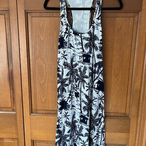 Tommy Bahama Blue and White Maxi Dress